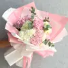 Blush & Ivory Hydrangea Bouquet with Eucalyptus UAE | باقة هيدرنجا وردي وعاجي مع الإيكالبتوس الإمارات