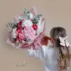 Blush Pink Hydrangea & Carnation Bouquet - RAK Delivery | باقة هيدرنجا وردي وقرنفل - توصيل رأس الخيمة